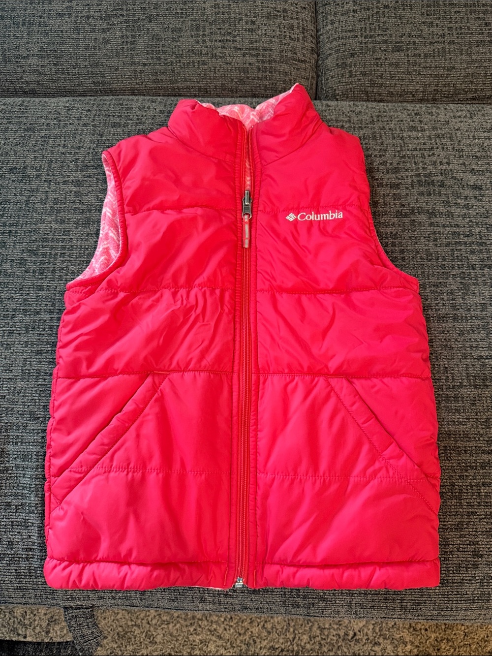 Columbia Hot Pink Quilted Puffer Vest